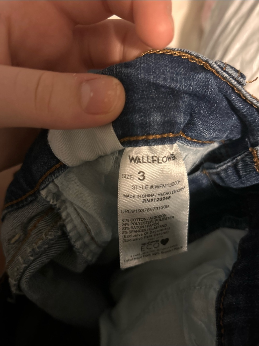 Women's Dark Blue Denim Jeans - Classic Straight bootcut Fit - Picture 5 of 5